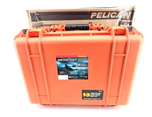 Estuche rígido impermeable Pelican 1500 EMS con organizador de tapa - sin divisores - naranja - Imagen 1 de 13