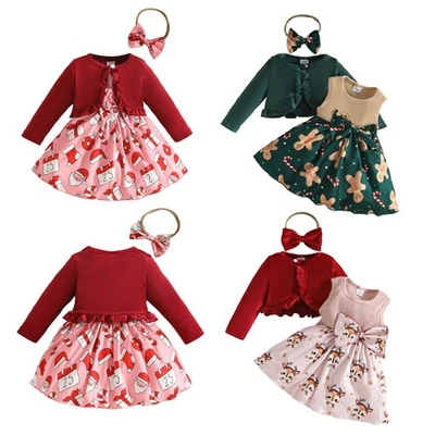 Abito tutù principessa natalizia bambina + giacca spalla bolero + fascia - Immagine 1 di 3