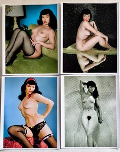 Bettie Page 8x10 Foto Konvolut Nr.14 - 4er Set Classic Pin-Up Prints - Bild 1 von 5