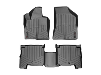 WeatherTech FloorLiner 适用于 2007 - 2008 现代圣达菲 - 第一排和第二排,黑色 — 第 1/4 张图片