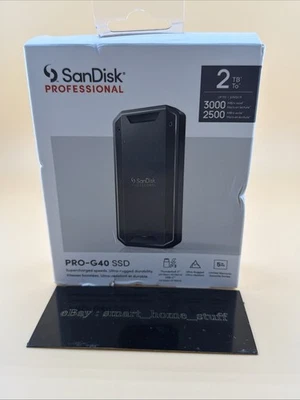 New SanDisk Professional Pro-G40 2TB Portable USB-C/Thunderbolt 3 SSD - Image 1 of 4