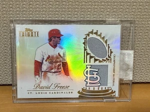 2012 Topps Tribute David Freese Championship Material Patch /99 Cardinals - Picture 1 of 2