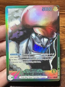 Hody Jones Leader OP06-020 ALT ART Leader One Piece Wings Of The Captain English - Imagen 1 de 2