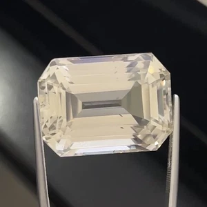 ICA Certified 100% Natural Kunzite 67.93Ct VVS Greenish Yellow Octagan Cut - Picture 1 of 6