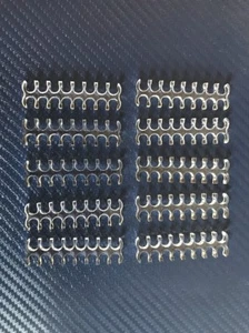 10 x CLEAR Ethernet Cable Organizer Cat5 Cat6 Cat7 Cable Comb 16 slot pin UK - Picture 1 of 4