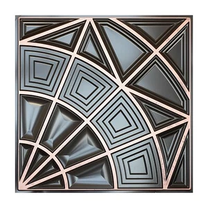 Artistic ceiling tiles Decorative pvc panels PL86 Traditional copper 10pcs - Picture 1 of 19