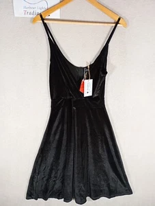 Como Nuevo Vestido Limit Para Mujer Terciopelo Negro S 8 Cachichos Nuevas Etiquetas Día/Fiesta Ropa - Imagen 1 de 13