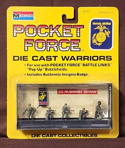 1990 Monogramm Pocket Force Druckguss Krieger US 7. Marines Vietnam 8071 NOC - Bild 1 von 10