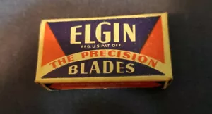 Elgin Blades-The Precision Shaving Blades-4 Per Box-Preowned package - Picture 1 of 6