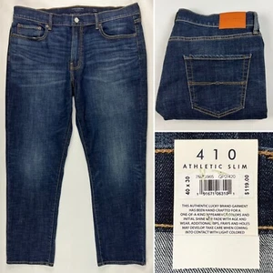 Lucky Brand Jeans Men's 410 Athletic Slim Fit Denim Blue Size 40 x 30 Stretch - Picture 1 of 12