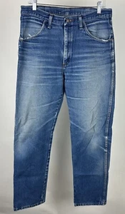 Vintage 90s RUSTLER Western Jeans 33x32 ACTUAL Workwear Perfectly Faded Cowboy - Picture 1 of 17