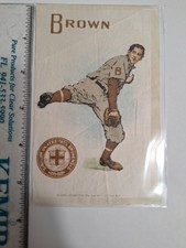 1910 Murad Cigarettes College Silks Brown University Pitcher **RARE**   