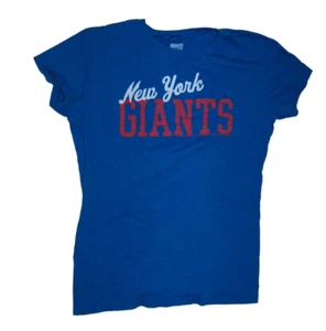 Junk Food T-Shirt Girls Youth Sz XL Blue New York Giants Football Tee Sports NFL - Picture 1 of 3