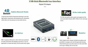 Wefa Begonnene Audiostreaming Freisprechtelefon BT RD4 Citroen C2 C3 C4 Peugeot - Picture 1 of 1