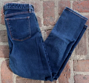 Women's BANANA REPUBLIC Dark Wash DENIM JEANS - Size 31 P Waist 33" Straight Leg - Picture 1 of 6
