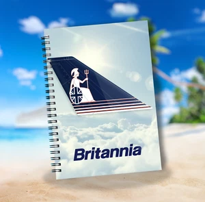 Custom Aviation-Themed Notebook - Britannia Airways Tail - Cabin Crew, Pilot - Picture 1 of 1