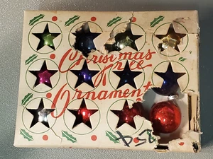 Lote de mini adornos navideños de bola surtida de árbol de mercurio de vidrio de colección Japón 12/1 doz. - Imagen 1 de 7