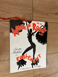 Bal Du Moulin Rouge Paris programme from 1978 – Lisette Matidor. Doriss Girls - Picture 1 of 3