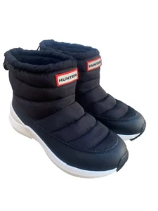 NWT Hunter Anne Women’s Black Insulated Water Resistant Snow Boots Size 9 - Picture 1 of 11