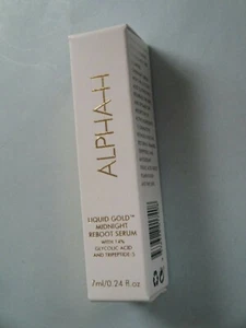 NIB Alpha-H Liquid Gold Midnight Reboot Serum 14% Glycolic Acid Travel Size 7 ml - Picture 1 of 1