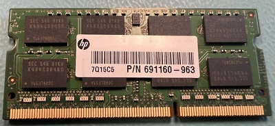 HP 691160-963 8GB 2Rx8 DDR3-1600 PC3L-12800S RAM MEMORY MODULE - Image 1 of 2