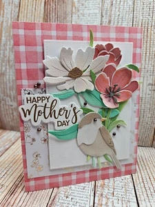 Handmade Greeting Card Keepsake Quality ocbrandy Mothers Day brown bird - Picture 1 of 2