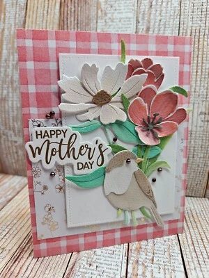 Handmade Greeting Card Keepsake Quality ocbrandy  Mothers Day brown bird - Image 1 of 2