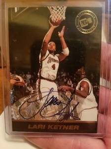 1999 Press Pass SE Autographs Blue #LAKE Lari Ketner Auto Rookie Basketball Card