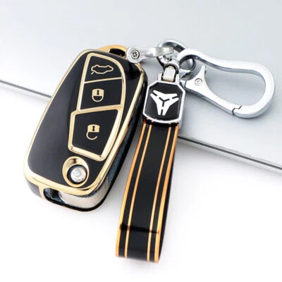 TPU Car Remote Key Cover Keychain For FIAT Panda Stilo Punto Doblo Grande Ducato - Image 1 of 4
