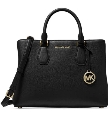 Michael Kors camille large black satchel Women Crossbody Bag B000570 - Image 1 of 4