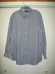 James Bartlett Statements Long Sleeve Dress Shirt 17 1/2 34/35 "USED" - Picture 1 of 4