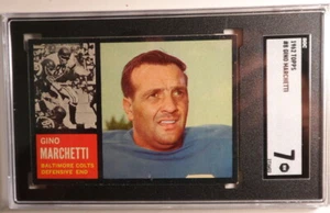 1962 TOPPS FOOTBALL #8 GINO MARCHETTI - Picture 1 of 2
