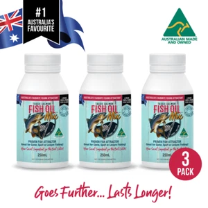 Tassie Salmon Fish Oil Best Attractant & Burley Mixer 3 x 250ml - Trial Pack - Picture 1 of 11