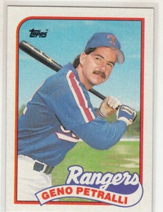 WADE BOGGS 1989 Topps #2 RB Error Variation Oddball Wrong Front Geno Petralli
