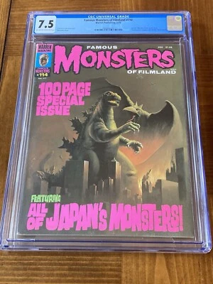 Famous Monsters of Filmland 114 CGC 7.5 OW/White Pgs (Classic Front/Back Covers) - Image 1 of 3
