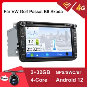8" Android Autoradio Für VW GOLF 5 6 Passat Touran Polo Carplay GPS Kam DAB WIFI - Bild 1 von 10