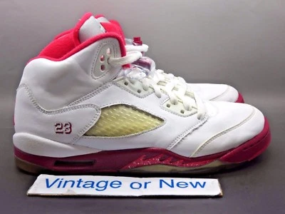 Niñas Nike Air Jordan V 5 Rojo Escarlata Retro GS 2011 talla 7Y Foto 1 de 4