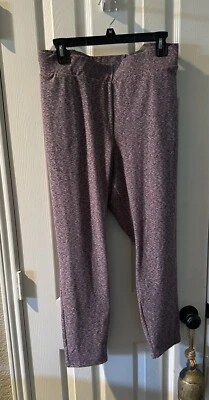 Torrid 女式紫色全长签名腰拉丝球衣紧身裤加 4X — 第 1/4 张图片