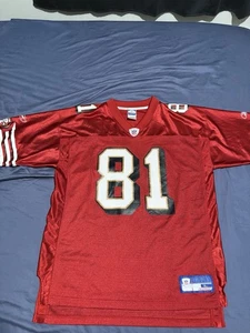 Vintage Reebok NFL San Francisco 49ers Terrell Owens 81 Jersey Reebok Size Large - Picture 1 of 3