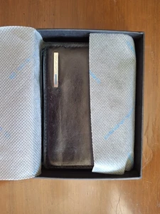 Piquadro Blue Square Wallet with coin pocket, Card And Notes Holders. Black - Picture 1 of 15