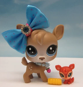 LITTLEST PET SHOP #3-115 SHEYRA SCRAPPER SPOTTED DEER & TEENSIE TINY BABY REHKITZ - Bild 1 von 9