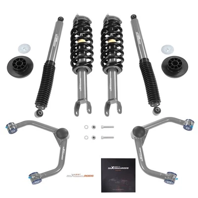 Kit de elevación de 3" con puntales y brazos de control para Ram 1500 4x4 2012-2018 bujes de goma Foto 1 de 4