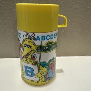 Accesorio lonchera vintage Aladdin Sesame Street Thermos 1979 para niños - Imagen 1 de 12