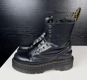 Dr. Martens Black Jadon Boot Smooth Leather Platform Boots - Men’s 8 Women’s 9 - Bild 1 von 13