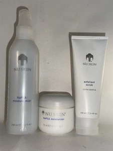 NU Skin Moisture NaPCA Cream Mist Exfoiliant Scrub Body Set Lot 3 Sealed - Picture 1 of 1