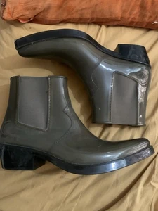 Calvin Klein Men’s Rubber Boots UK Size 10 Worn Once Excellent Condition No Box - Picture 1 of 2