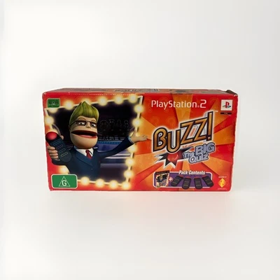 BUZZ! The Big Quiz Sony PS2 Boxed Game Set (4 x Buzzers + Game + Manual + Box) - Image 1 of 4