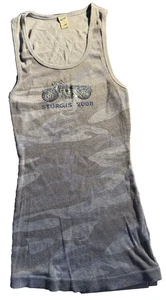 Kavio Sturgis 2008 Gray Sleeveless Muscle Shirt women’s  Size L Harley Gray/Camo - Picture 1 of 6