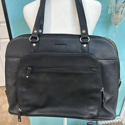 Heritage Travelware by Samsonite 黑色皮革柔软内裤 带所有部门 — 第 1/4 张图片