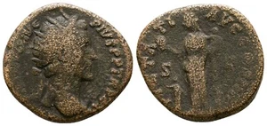 Roman Bronze Dupondius - Rome 138-161 AD - Antoninus Pius - Picture 1 of 4